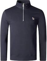 Paul Smith Logo Appliqué Zip-Up Sweatshirt Navy Blue - M2R-168T-KZEBRA-49 Paul Smith Logo Appliqué Zip-Up Sweatshirt Navy Blue - M2R-168T-KZEBRA-49
