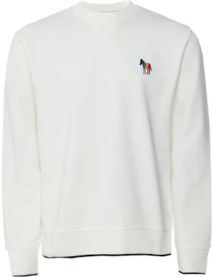 ポールスミス ロゴ刺繍入りプルオーバースウェットシャツ メンズ ホワイト M2R-954XE-K21584-02 Buy ポールスミス ロゴ刺繍入りプルオーバースウェットシャツ メンズ ホワイト M2R-954XE-K21584-02