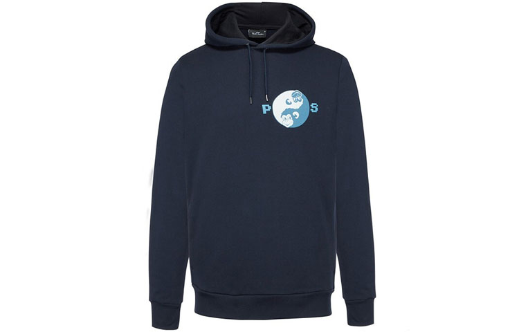 Paul Smith Logo Graphic Pullover Sweatshirt Navy Blue M2R-694R-GP3039-49