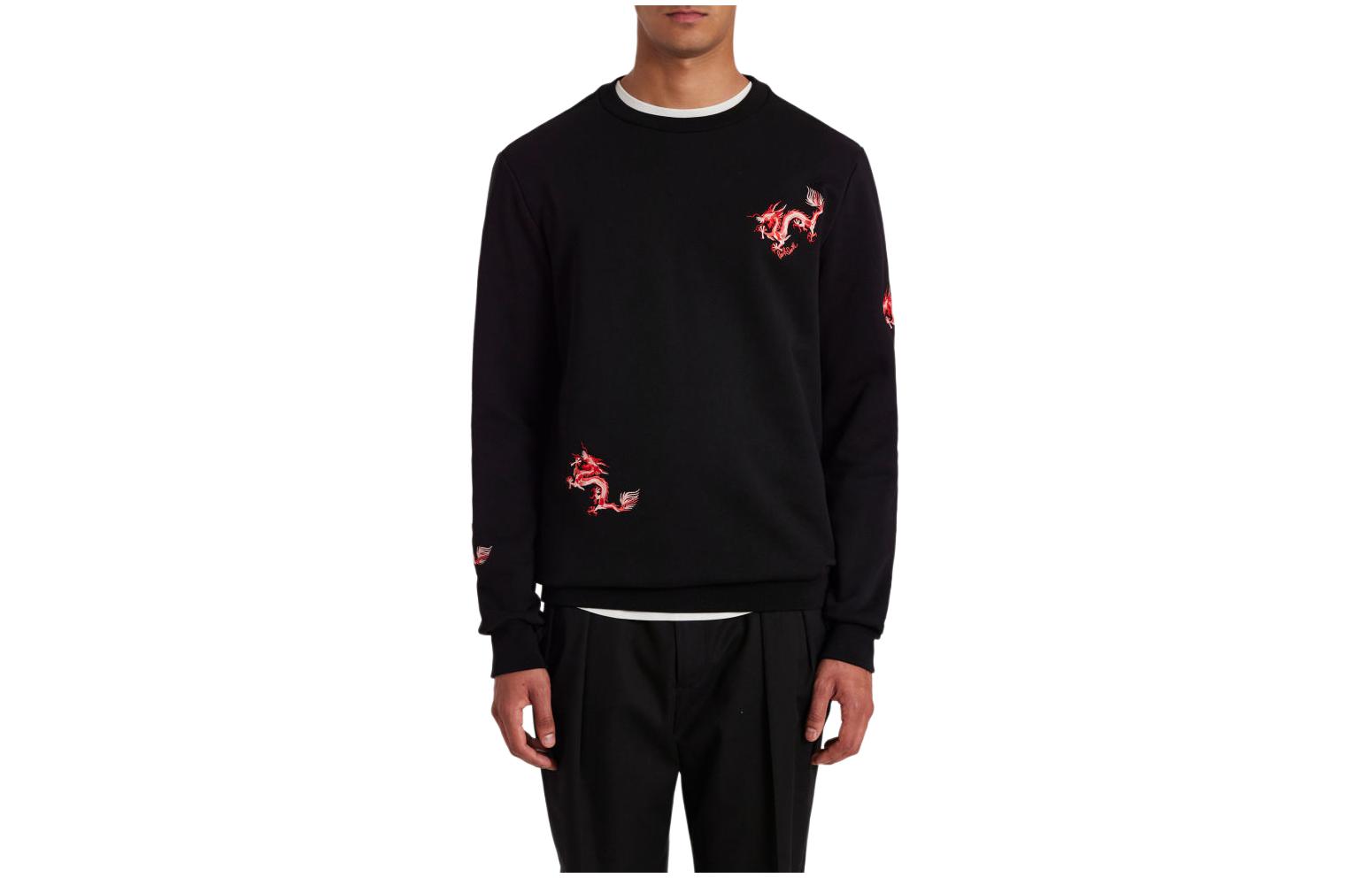Paul Smith Lunar New Year Dragon Embroidered Sweatshirt Black M1R-302S-LP4028-79