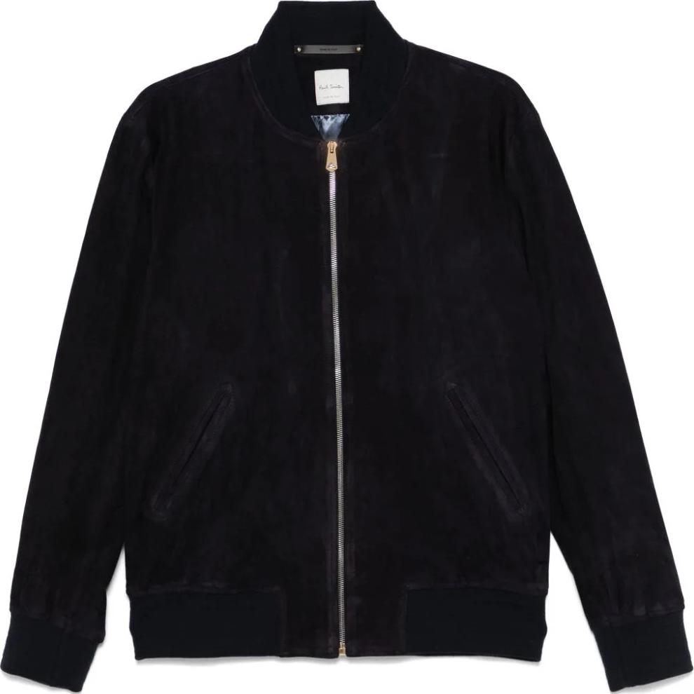 Paul Smith Navy Blue Zipper Design Bomber Jacket M1R280UN00040-NAVY