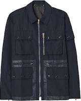 Paul Smith Navy Solid Color Casual Zip Jacket PUXC-102S-C76-49 Paul Smith Navy Solid Color Casual Zip Jacket PUXC-102S-C76-49