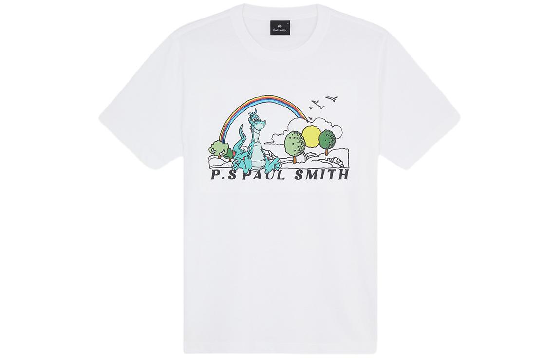 Paul Smith Regular Fit Dragon Year Series T-Shirt White Mens M2R-011R-LP4248-01