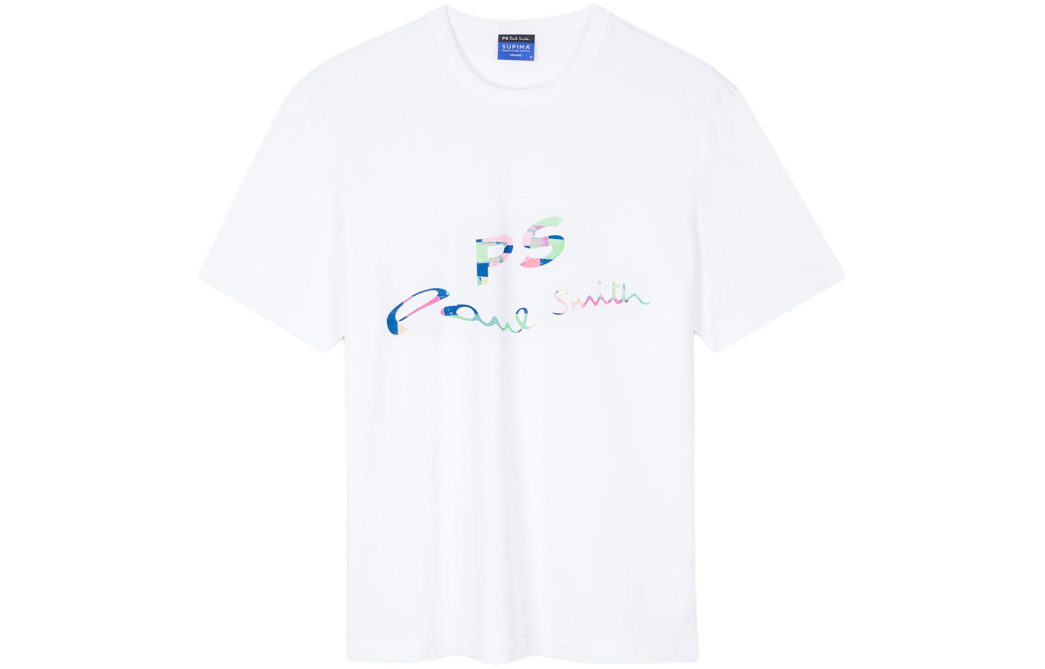 Paul Smith Regular Fit PS Logo Basic White T-Shirt M2R-731Y-MP4541-01