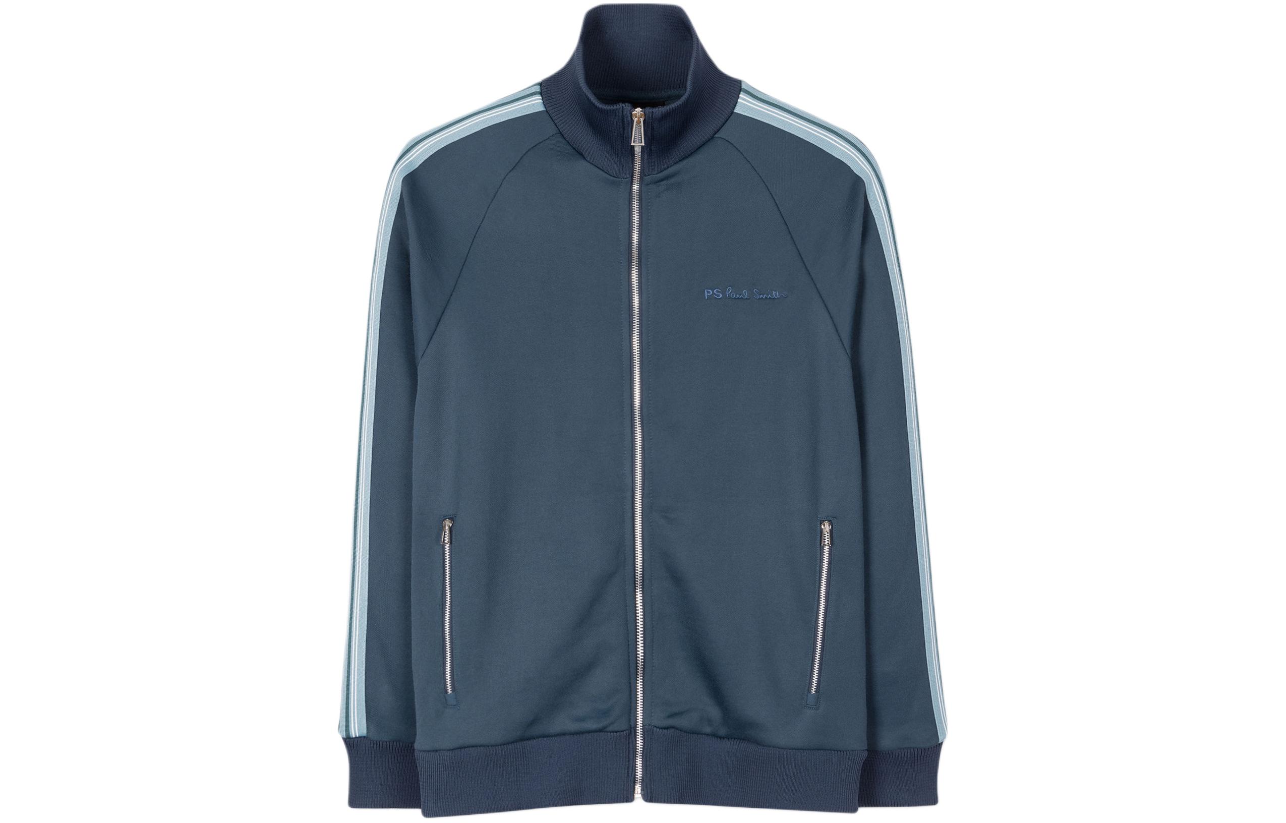Paul Smith Regular Fit Zip Funnel Neck Sweatshirt Jacket Men’s Blue. M2R-688X-M21587-48