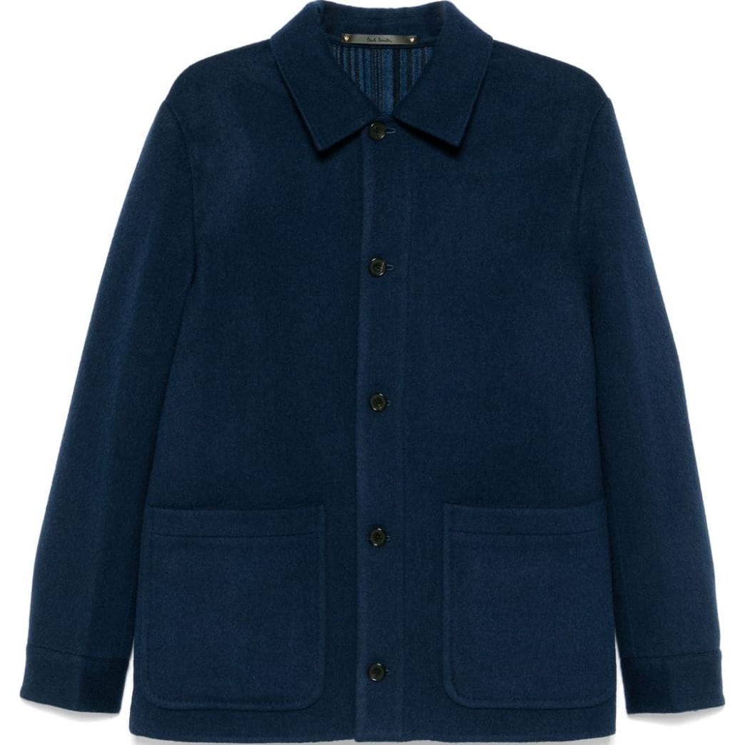 Paul Smith Single-Breasted Plain Long-Sleeve Jacket Navy Blue () M1R138ZN02485-NAVY
