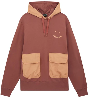 保罗史密斯笑脸系列拼色连帽衫 男女款 红砖色 M2R-061YE-K21169-26 Buy 保罗史密斯笑脸系列拼色连帽衫 男女款 红砖色 M2R-061YE-K21169-26