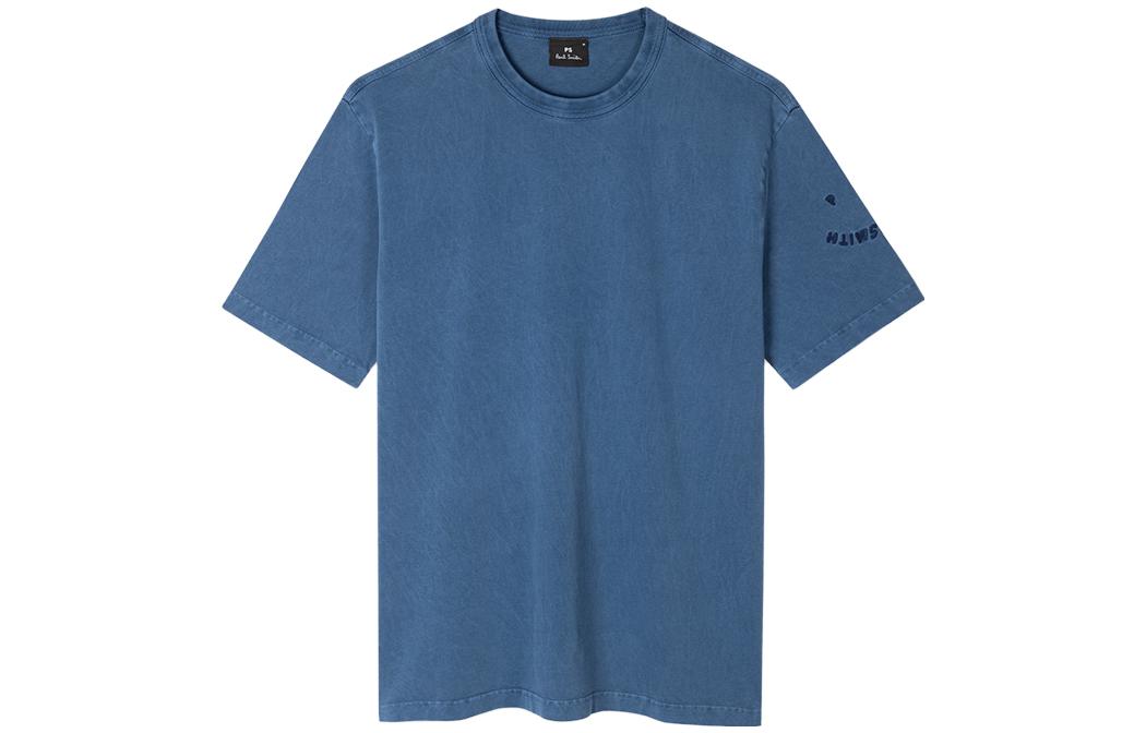 Paul Smith Smiley Series Indigo Unisex Minimalist Short Sleeve T-Shirt M2R-220XT-H21506-46