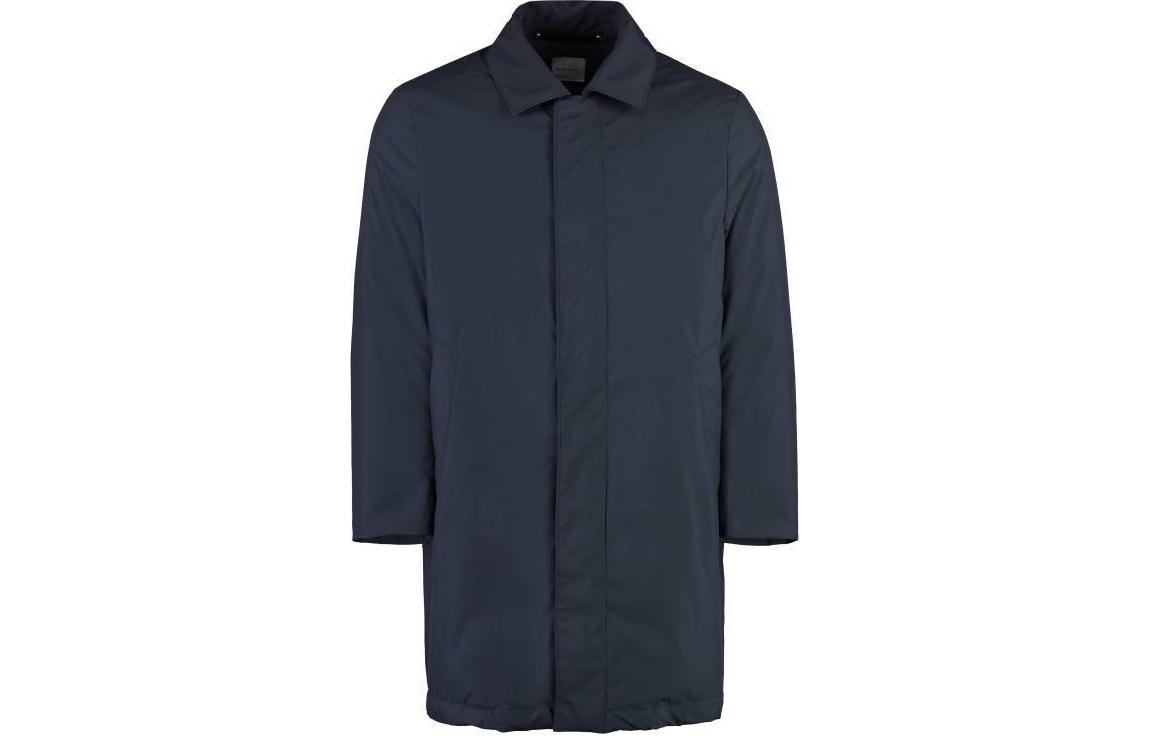 Paul Smith Solid Blue Long-Sleeve Collared Mid-Length Jacket M1R-482Y-L01265-47