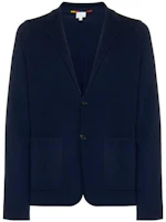 Paul Smith Solid Color Dual-Pocket Jacket Blue - M1R-580X-J01795-49 Paul Smith Solid Color Dual-Pocket Jacket Blue - M1R-580X-J01795-49