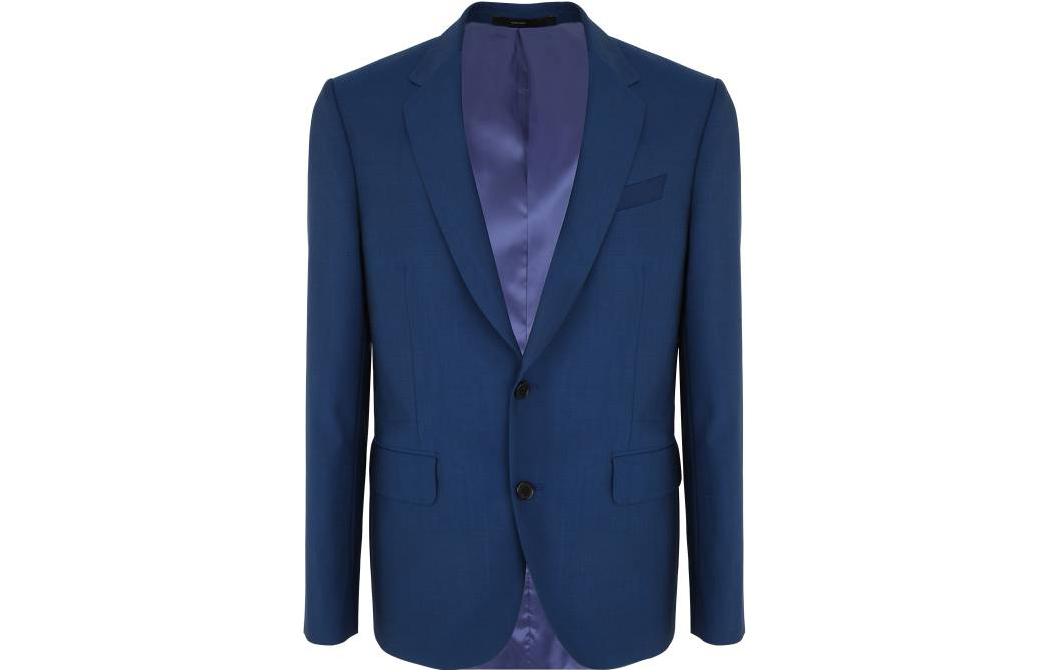 Paul Smith Solid Color Long Sleeve Jacket Blue M1R-1545-G00002-47