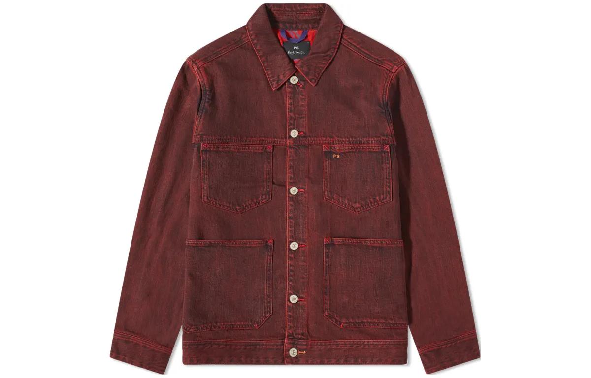 Paul Smith Solid Color Single-Breasted Collar Jacket Men’s Red M2R-193X-J21692-28