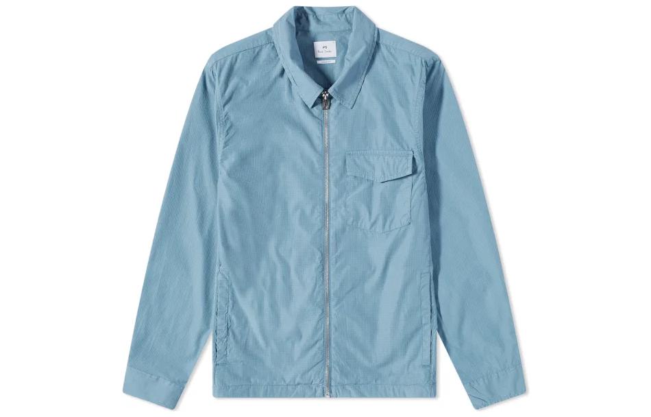 Paul Smith Solid Light Blue Long-Sleeve Jacket M2R-650X-J21561-40