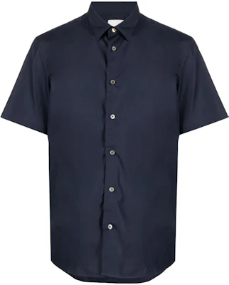 Paul Smith Solid Short-Sleeve Shirt Navy Blue - M1R-127Y-K00050 Buy Paul Smith Solid Short-Sleeve Shirt Navy Blue - M1R-127Y-K00050
