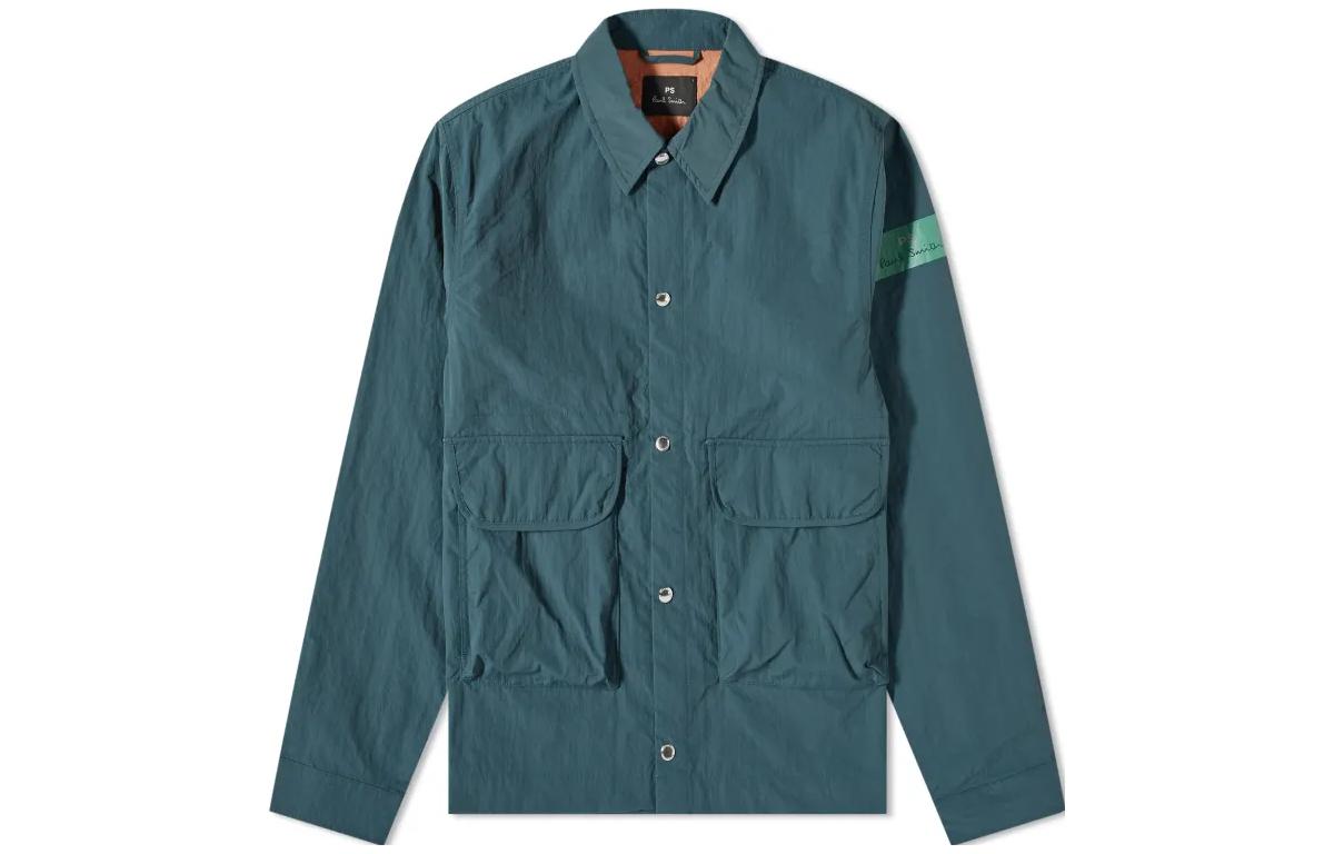 Paul Smith Solid Single-Breasted Long Sleeve Jacket Navy Blue (). M2R-047Y-K21785-39