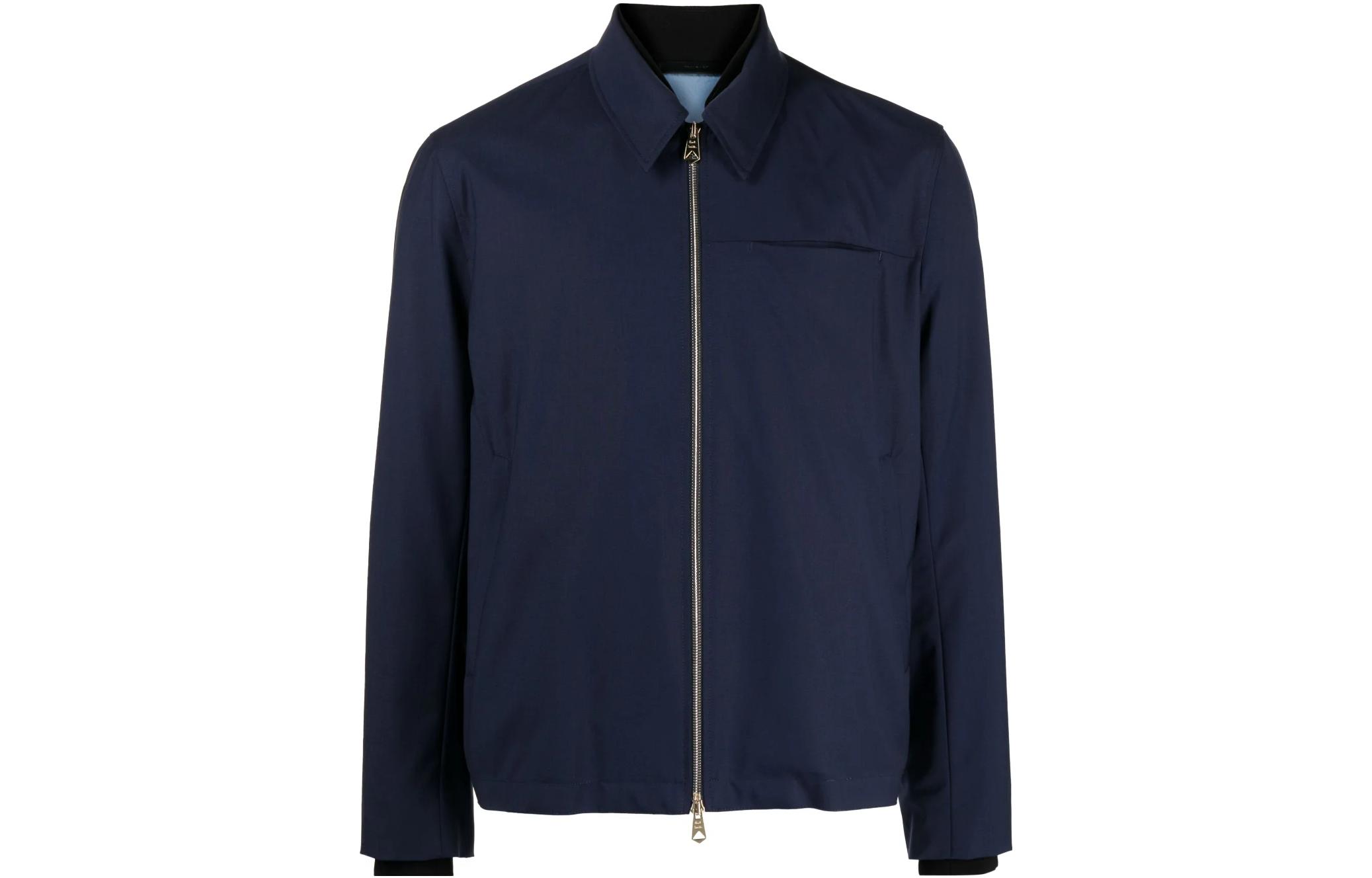 Paul Smith Solid Zip Shirt Jacket M1R-995X-K01184