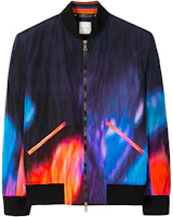 Paul Smith SS21 Printed Bomber Jacket Blue Mens M1R-275U-F01332-92 Paul Smith SS21 Printed Bomber Jacket Blue Mens M1R-275U-F01332-92