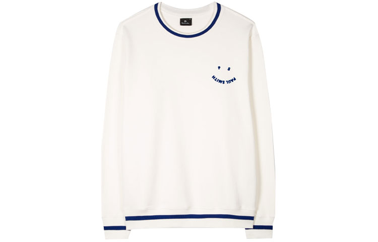 Paul Smith SS21 PS Casual Pullover Sweatshirt White - Fashion. M2R-668U-F21169-02