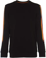 Paul Smith SS22 Black Crewneck Colorblock Pullover Sweatshirt M1R-302S-HP3260-79 Paul Smith SS22 Black Crewneck Colorblock Pullover Sweatshirt M1R-302S-HP3260-79
