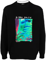 Paul Smith SS22 Logo Print Black Crewneck Sweatshirt Men M2R077XH2147079 Paul Smith SS22 Logo Print Black Crewneck Sweatshirt Men M2R077XH2147079