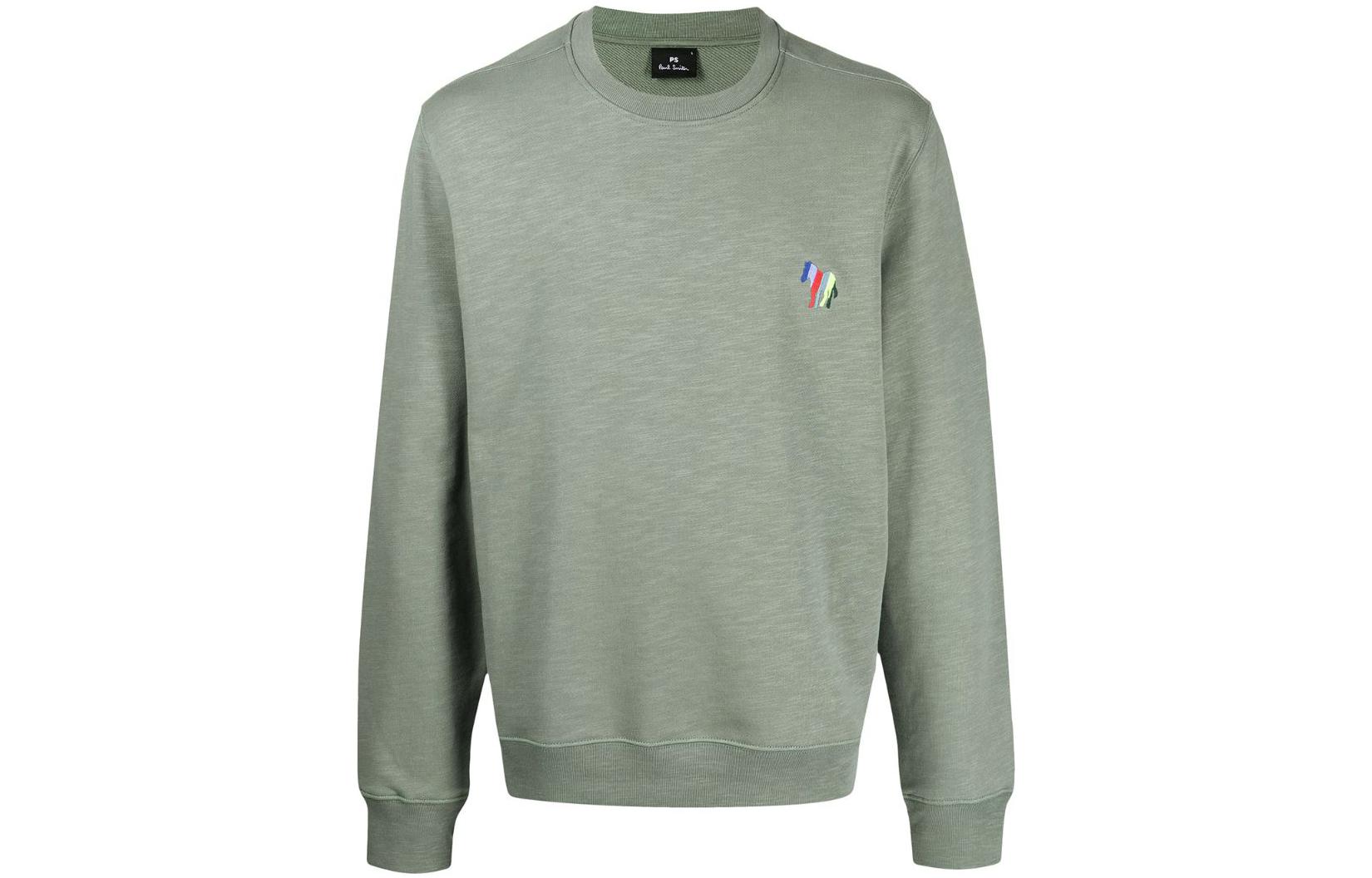 Paul Smith SS22 Mini Horse Print Crewneck Sweatshirt Dark Green M2R214XEH2142834