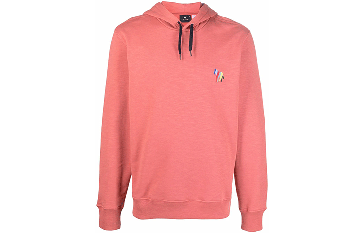 Paul Smith SS22 Pink Hoodie with Solid Logo Embroidery M2R-215X-EH21428-23