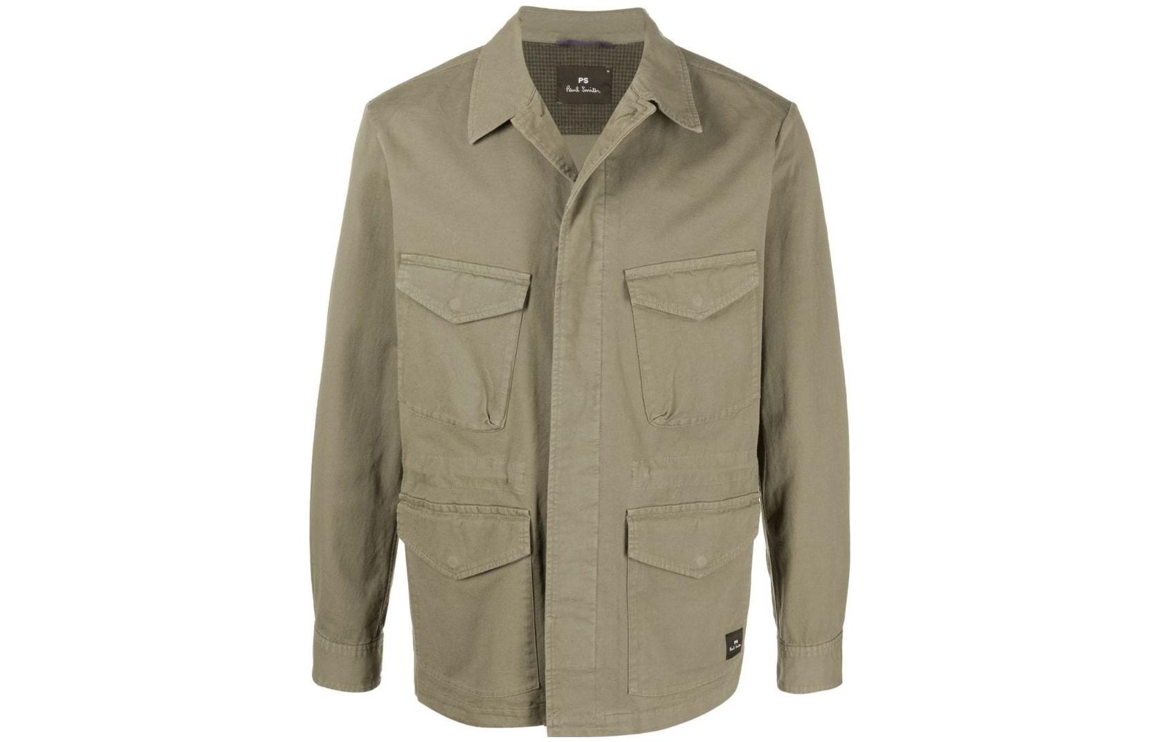 Paul Smith SS22 Single-Breasted Multi-Pocket Jacket Army Green M2R278XH2148535