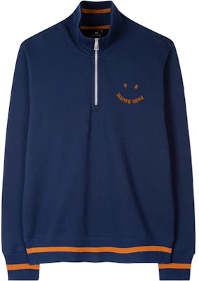 保罗史密斯SS22微笑半拉链海军蓝男士卫衣 M2R-204XP-H21169-49 Buy 保罗史密斯SS22微笑半拉链海军蓝男士卫衣 M2R-204XP-H21169-49