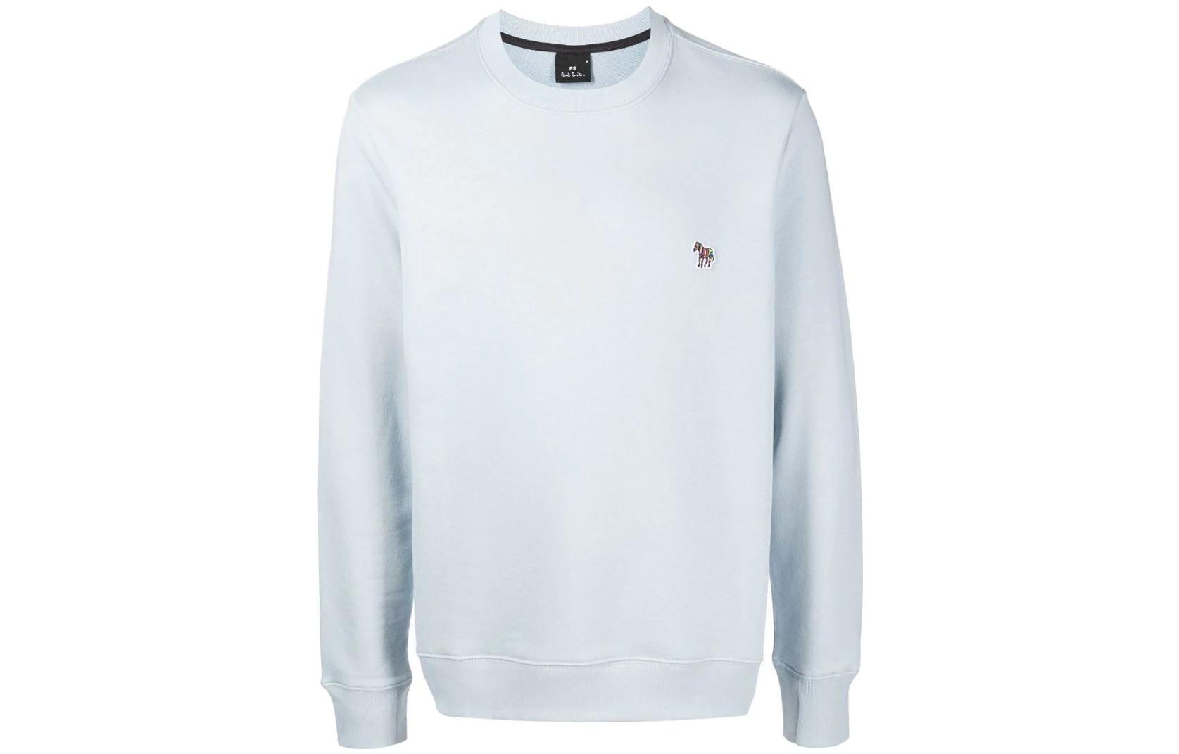 Paul Smith SS22 Solid Logo Crewneck Long Sleeve Sweatshirt Blue (). M2R027RZH2111640B