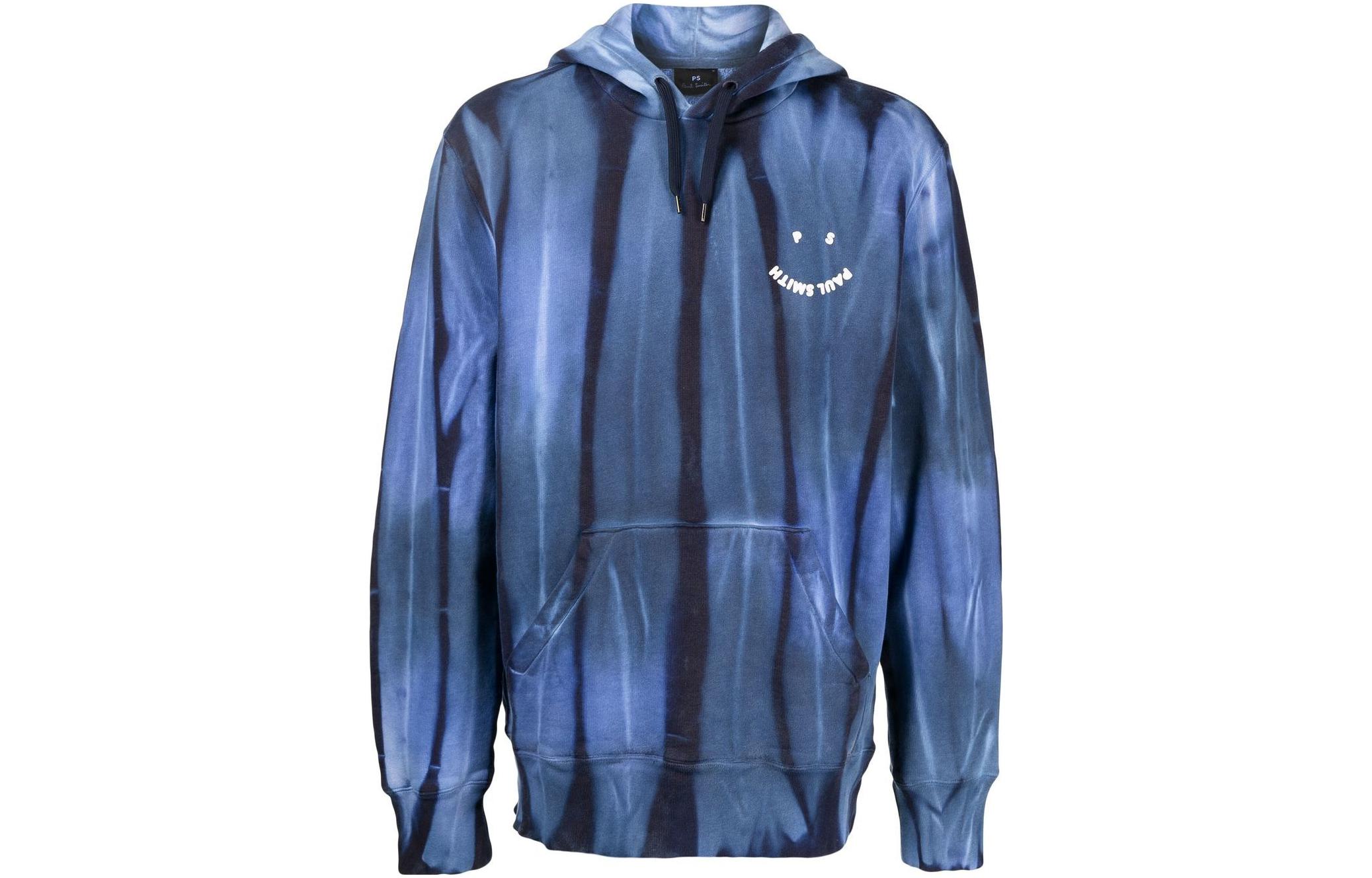 Paul Smith SS22 Tie-Dye Hoodie Blue M2R669UPH2143044