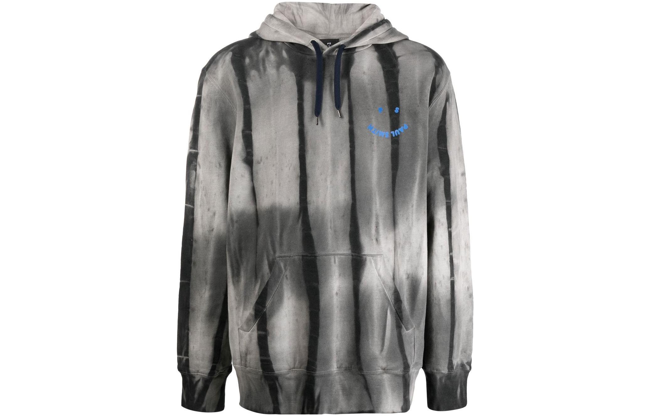 Paul Smith SS22 Tie-Dye Knit Hoodie Men’s Grey M2R669UPH2143079