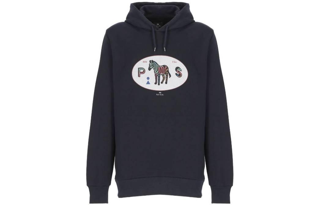 Paul Smith SS23 Blue Printed Hoodie M2R694RLP404549