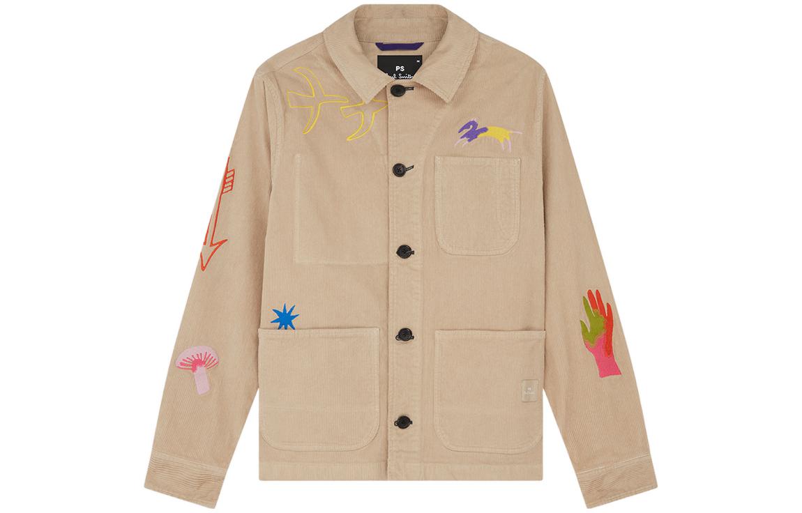 Paul Smith SS23 Embroidered Pattern Long-Sleeve Jacket Khaki - M2R-989XE-K21123-61
