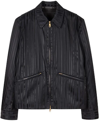 ポールスミス SS23 シャドウストライプ ジップアップカラージャケット ブラック M1R-388Y-L02063-79 Buy ポールスミス SS23 シャドウストライプ ジップアップカラージャケット ブラック M1R-388Y-L02063-79
