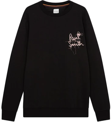 ポールスミス SS24 ロゴプリント クルーネック プルオーバー スウェットシャツ ブラック メンズファッション M1R-302S-MP4302-79 Buy ポールスミス SS24 ロゴプリント クルーネック プルオーバー スウェットシャツ ブラック メンズファッション M1R-302S-MP4302-79