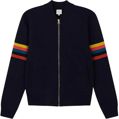 Paul Smith 2024春夏海军蓝条纹针织拉链夹克 M1R-892Y-N01396-49 Buy Paul Smith 2024春夏海军蓝条纹针织拉链夹克 M1R-892Y-N01396-49