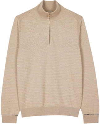 保罗史密斯 SS24 燕麦色半拉链罗纹套头衫卫衣 M1R-913Y-N02425-61 Buy 保罗史密斯 SS24 燕麦色半拉链罗纹套头衫卫衣 M1R-913Y-N02425-61