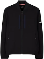 Paul Smith SS24 Solid Color Comfort Collar Zip Bomber Jacket Men BLACK M2R-693Y-M21957-79 Paul Smith SS24 Solid Color Comfort Collar Zip Bomber Jacket Men BLACK M2R-693Y-M21957-79