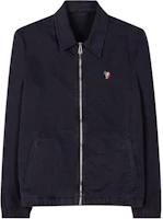 Paul Smith SS24 Zebra Logo Zip Jacket Navy Blue - Stylish Comfort Wear M2R-979X-M21553-49 Paul Smith SS24 Zebra Logo Zip Jacket Navy Blue - Stylish Comfort Wear M2R-979X-M21553-49