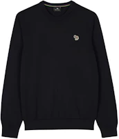 Paul Smith SS24 Zebra Print Crewneck Sweatshirt Navy Blue - Comfortable Fit M2R-200YZ-L21858-49 Paul Smith SS24 Zebra Print Crewneck Sweatshirt Navy Blue - Comfortable Fit M2R-200YZ-L21858-49