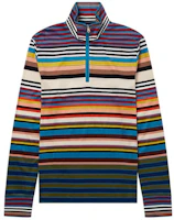 Paul Smith Striped Cotton Funnel Neck Zip Jacket M1R-352X-H01692-92 Paul Smith Striped Cotton Funnel Neck Zip Jacket M1R-352X-H01692-92