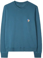 Paul Smith Striped Zebra Logo Pullover Sweatshirt Indigo Blue M2R-265XE-HP3138-46 Paul Smith Striped Zebra Logo Pullover Sweatshirt Indigo Blue M2R-265XE-HP3138-46