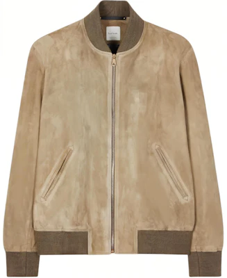 Chaqueta Bomber Suede Paul Smith con Cuello de Punto y Cremallera en Caqui M1R-280U-N00040-35C Buy Chaqueta Bomber Suede Paul Smith con Cuello de Punto y Cremallera en Caqui M1R-280U-N00040-35C