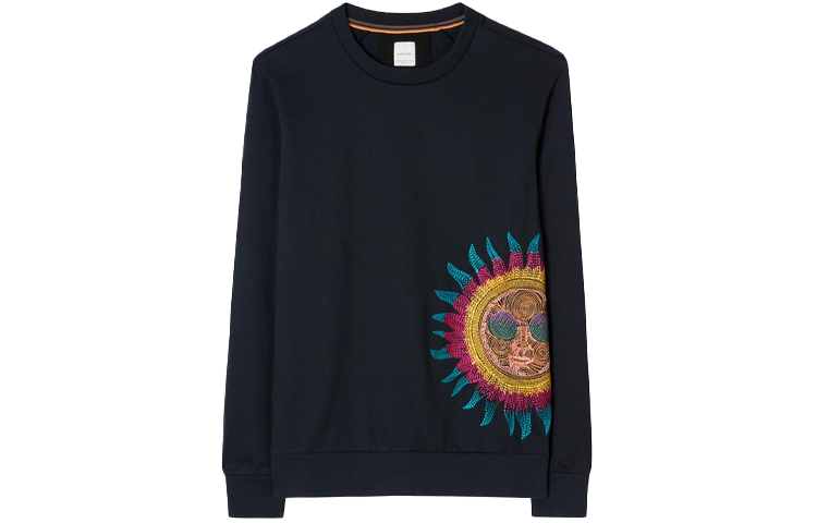 Paul Smith Sun Print Crewneck Sweatshirt - Dark Blue PUPC-677R-P1056-49
