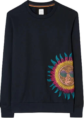 폴 스미스 선 프린트 크루넥 스웨트셔츠 - 다크 블루 PUPC-677R-P1056-49 Buy 폴 스미스 선 프린트 크루넥 스웨트셔츠 - 다크 블루 PUPC-677R-P1056-49