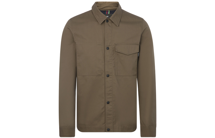 Paul Smith Tan Button-Up Cotton Casual Shirt Jacket for Men M2R-203T-F21134