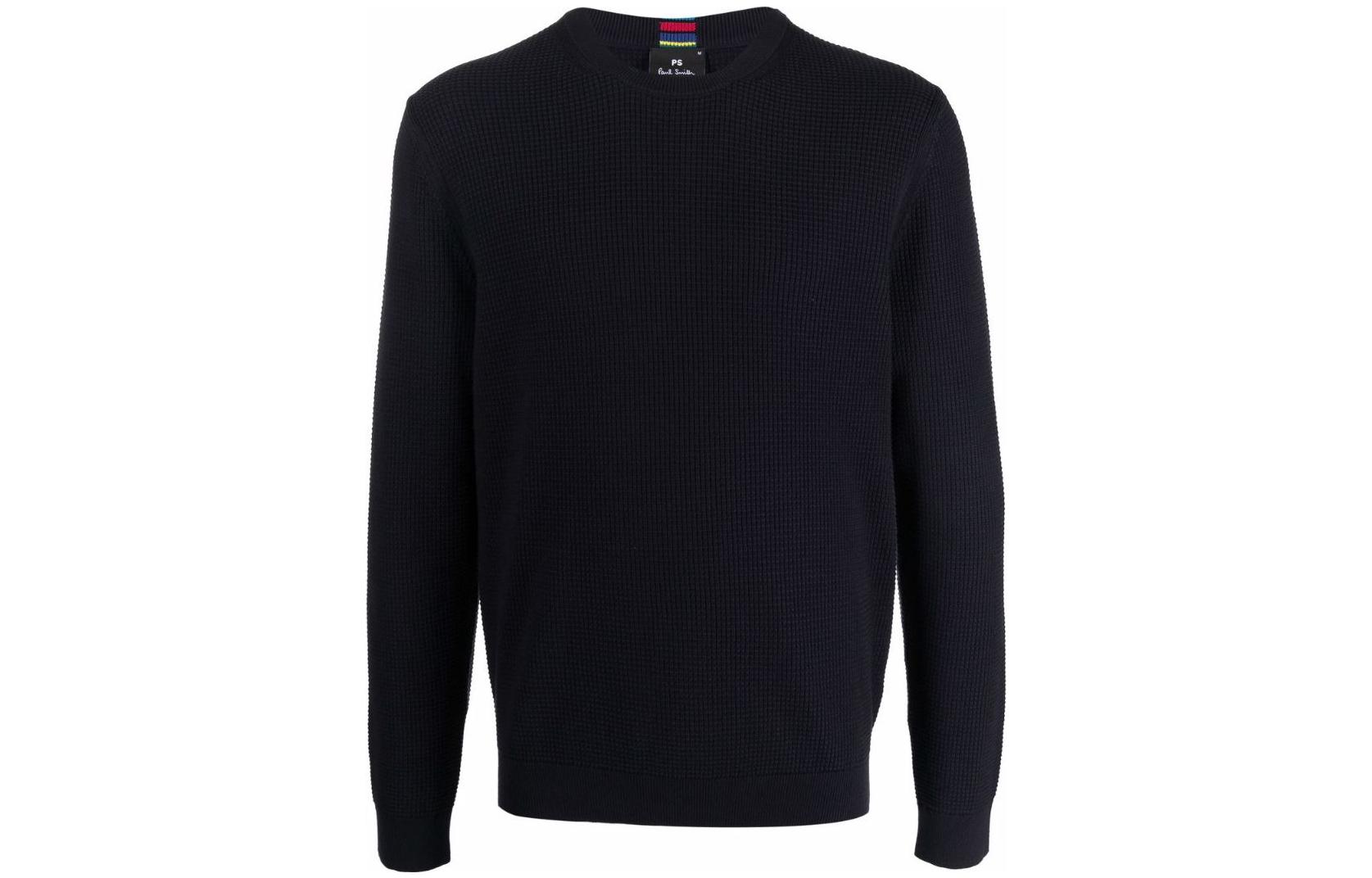 Paul Smith Textured Solid Color Crewneck Pullover Sweatshirt Men M2R055XH2145849