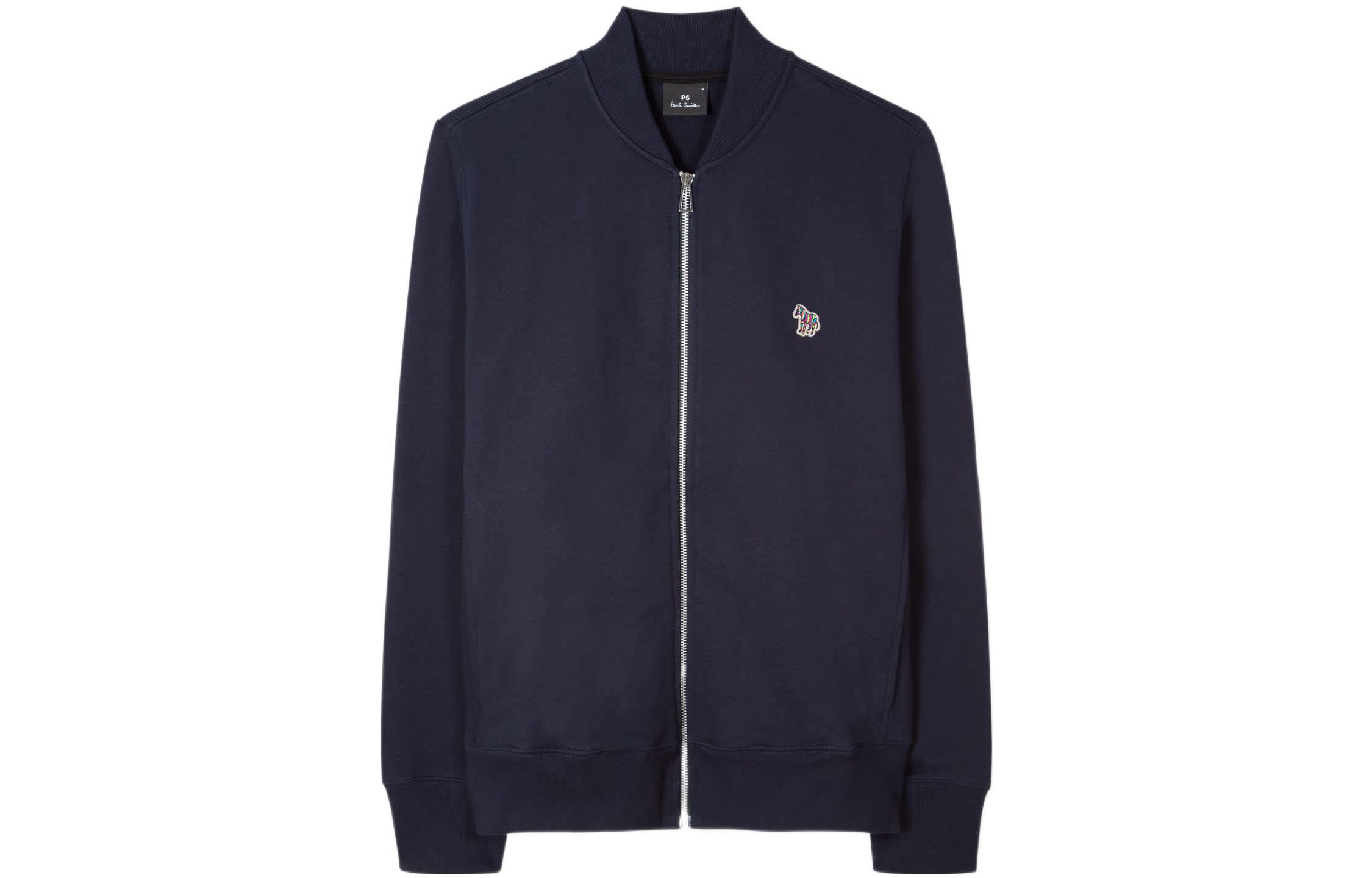 Paul Smith Zebra Logo Cotton Bomber Jacket Navy Blue (). M2R-258S-FZEBRA-49