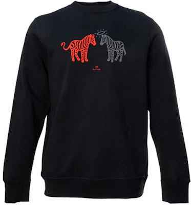 폴스미스 제브라 로고 크루넥 스웨트셔츠 블랙 - 레귤러핏 풀오버. M2R-027RE-P2392JW-79 Buy 폴스미스 제브라 로고 크루넥 스웨트셔츠 블랙 - 레귤러핏 풀오버. M2R-027RE-P2392JW-79