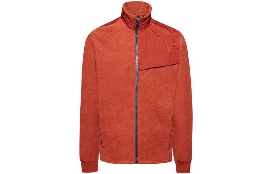 Paul Smith Zip-Up Collar Solid Long-Sleeve Jacket Brick Red (). M2R-933U-G20781-26
